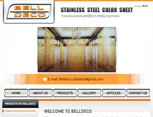 Tablet Screenshot of belldecostainless.com